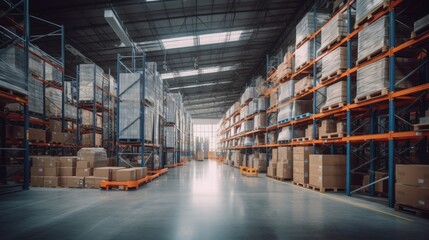Vast Warehouse Space with Sky-High Storage