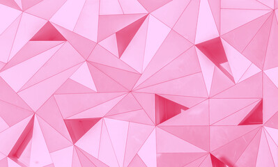 Gradient Azalea Pink Abstract 3d geometric background design