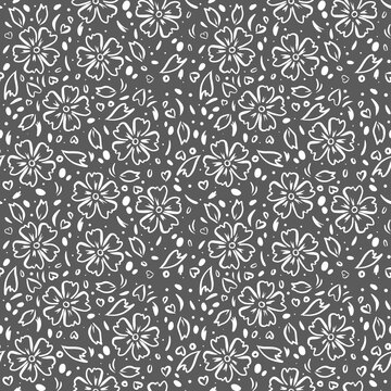 pink sakura blossom pattern collection