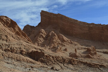 Fototapeta premium Formações do Vale da lua no Atacama