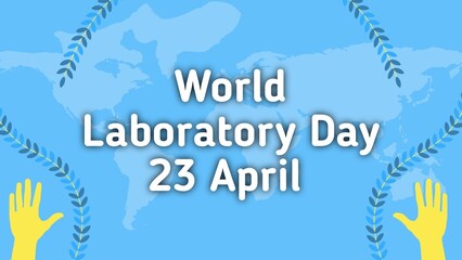 World Laboratory Day web banner design - obrazy, fototapety, plakaty