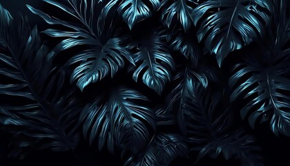 palm tree branches - obrazy, fototapety, plakaty