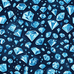 Sparkly diamonds patterns. Abstract flat background