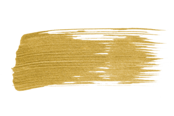 Festive metallic gold paint brush stroke