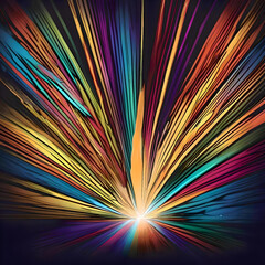 abstract colorful background, Digital Abstract Particles: A futuristic and abstract background featuring digital abstract particles in vibrant and mesmerizing colors that create a visually captivating - obrazy, fototapety, plakaty