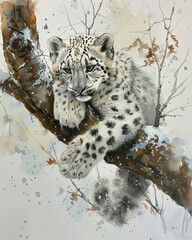 Snow leopard cub - 789243025