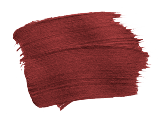 Shimmery metallic maroon red paint brush stroke