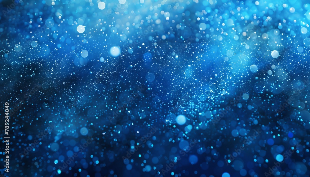 Aufkleber abstract blue light bokeh creating a beautiful blurred defocused background for design