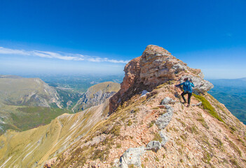 Monte Sibilla (Italy) - The landscape summit of Mount Sibilla, in Marche region province of Ascoli...