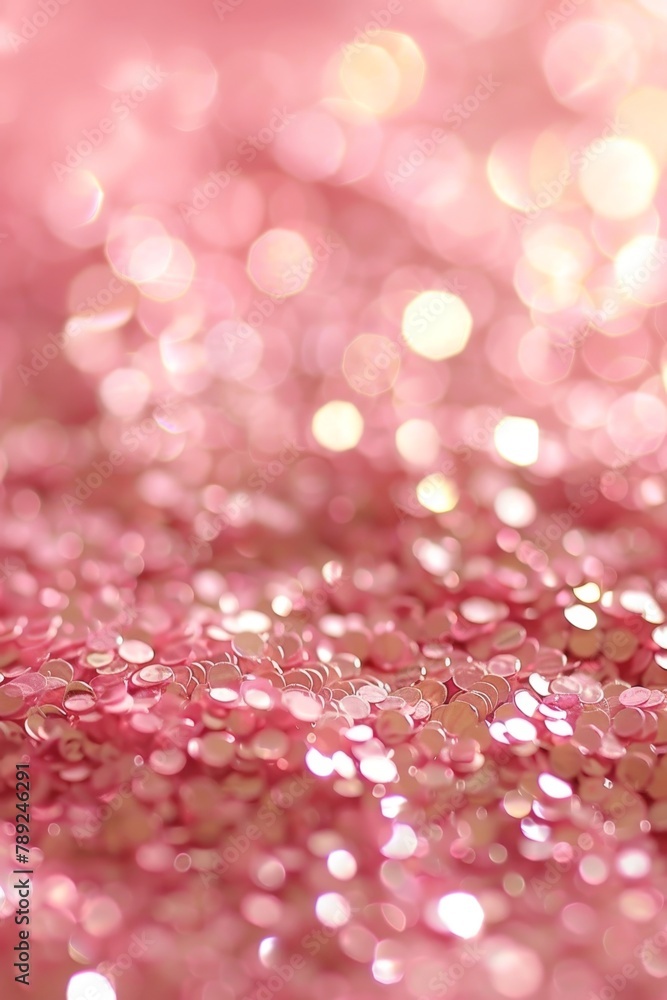 Poster abstract pink bokeh lights background ideal for artistic design projects and creative concepts