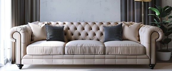 interior with sofa. 3d illustration