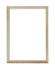 Obraz premium Wooden picture frame mockup transparent png