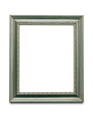 Green picture frame mockup transparent png