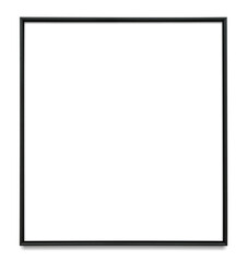 Black picture frame transparent png