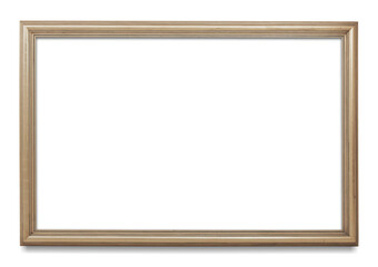 Wooden picture frame mockup transparent png