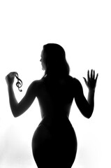 beldade corpo feminino com notas musicais foto artistica seja sua melhor canção