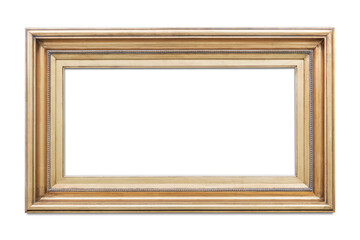 Wooden picture frame mockup transparent png
