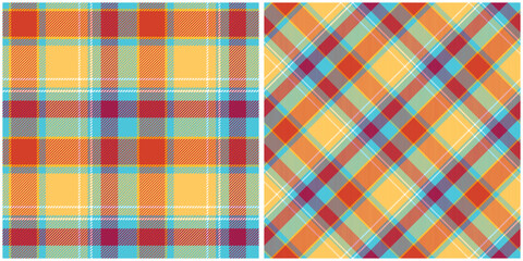 Tartan Plaid Vector Seamless Pattern. Classic Scottish Tartan Design. Traditional Scottish Woven Fabric. Lumberjack Shirt Flannel Textile. Pattern Tile Swatch Included.