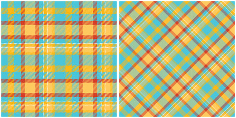 Tartan Plaid Vector Seamless Pattern. Classic Scottish Tartan Design. Seamless Tartan Illustration Vector Set for Scarf, Blanket, Other Modern Spring Summer Autumn Winter Holiday Fabric Print.