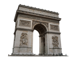 Arc de Triomphe png sticker, Paris famous landmark image on transparent background