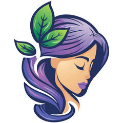 Beautifull woman for logo