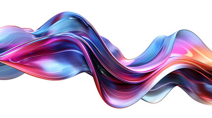 3d chrome neon fluid form liquid metallic shape on transparent png isolated background - obrazy, fototapety, plakaty