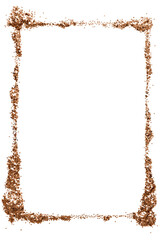 Dusty gold frame transparent png