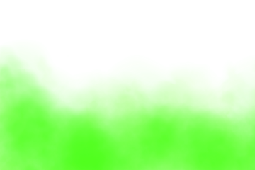 Abstract green smoke on transparent background. Chemical toxic gas. Green powder explosion on white background. Freeze motion of green dust cloud. Png
