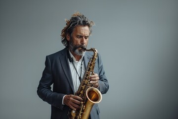 Fototapeta premium Jazz Music Band In A Restaurant On A International Jazz Day