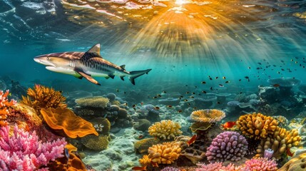 Breathtaking Tiger Shark Photography in Clear Waters