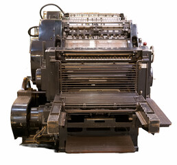machine, printing, monument, old, metal, complicated, device, 20