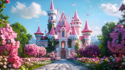  Illustration Fairy Tale Castle