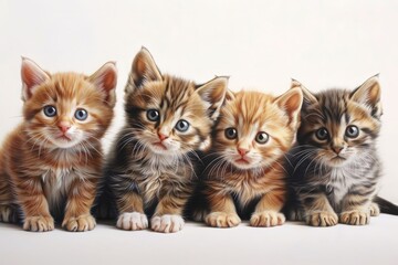cute kitten portrait