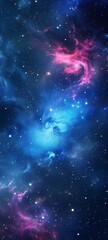 Abstract space background with nebula, stars and galaxies in outer space.