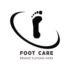 foot care podiatri logo with simple design premium quality