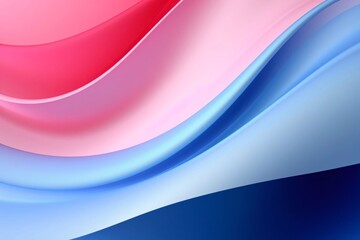 abstract background with smooth wavy lines in blue and pink colors