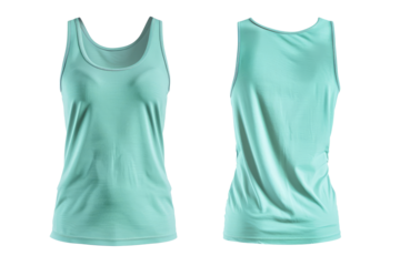 Women's Summer Tank Top Mockup - Front and Back