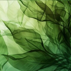 abstract green background with smooth lines and curves in the center.