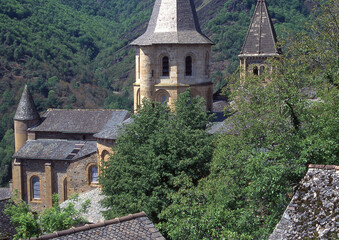 conques in aveyron in france