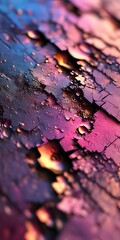 abstract background of colored oil paint on a palette close-up