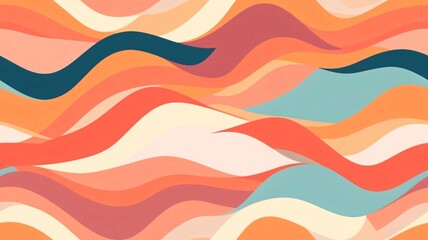Abstract background with colorful waves. Vector illustration for your design. EPS10