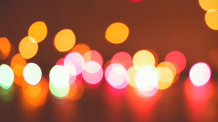 cozy light blur background - light bokeh from decoration at night party