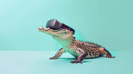 Even crocodiles use virtual technology devices