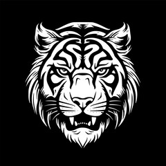 Fototapeta premium Tiger | Minimalist and Simple Silhouette - Vector illustration