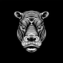 Hippopotamus - High Quality Vector Logo - Vector illustration ideal for T-shirt graphic