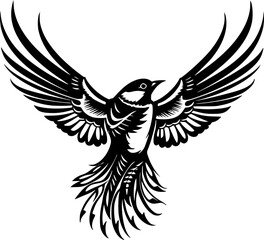 Obraz premium Bird | Minimalist and Simple Silhouette - Vector illustration