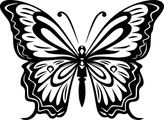 Butterfly | Minimalist and Simple Silhouette - Vector illustration