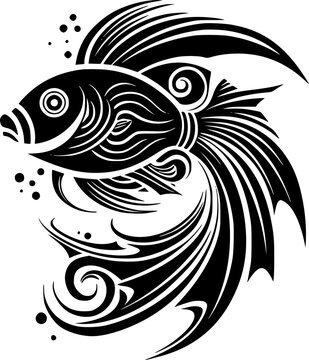 recommend clip art: Fish - High Quality Vector Logo - Vector illustration ideal for T-shirt graphic