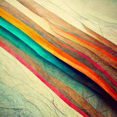 abstract background with colorful stripes and lines in grunge paper style