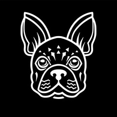 French Bulldog - High Quality Vector Logo - Vector illustration ideal for T-shirt graphic
